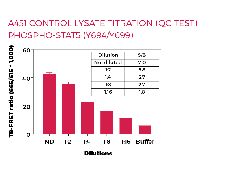 A431 control lysate titration (QC Test) Phospho-STAT5 (Y694/Y699)