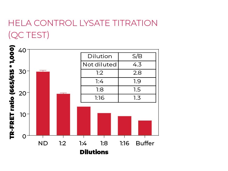 Hela control lysate titration (QC Test)