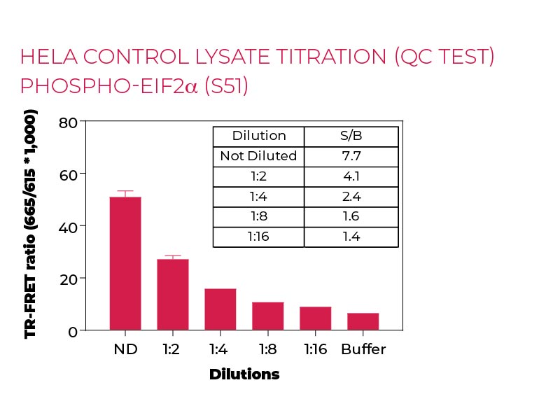 Hela control lysate-titration (QC Test) PHOSPHO-eIF2α (S51)