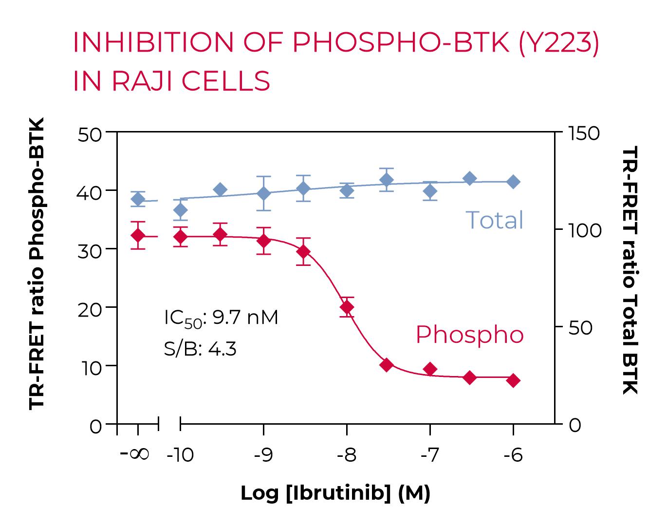 Total BTK in Raji cells-inhibition