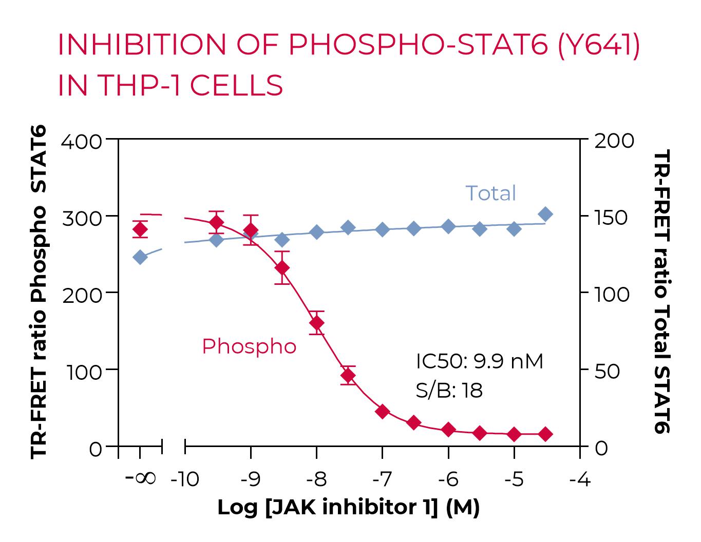 Inhibition of Phospho-STAT6 (Y641) in THP-1 cells